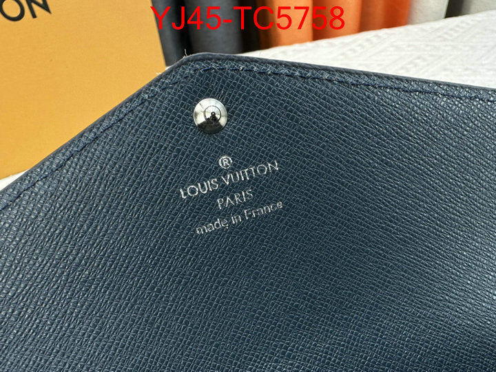 LV Bags(4A)-Wallet mirror quality ID: TC5758 $: 45USD,