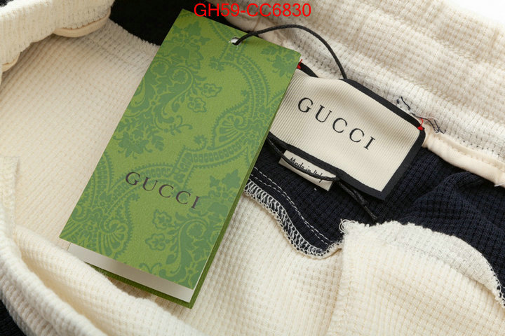 Clothing-Gucci designer wholesale replica ID: CC6830 $: 59USD