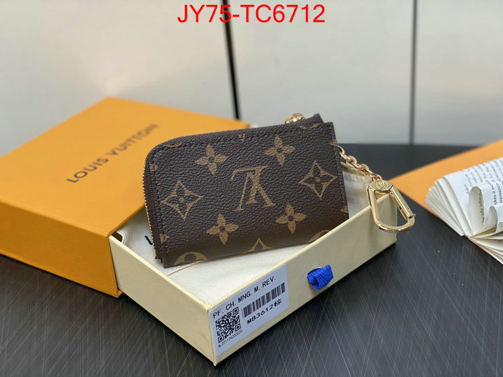 LV Bags(TOP)-Wallet replica aaaaa+ designer ID: TC6712 $: 75USD,