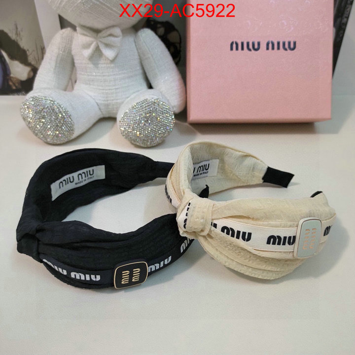 Hair band-MIU MIU luxury shop ID: AC5922 $: 29USD