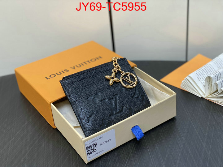 LV Bags(TOP)-Wallet luxury fashion replica designers ID: TC5955 $: 69USD,