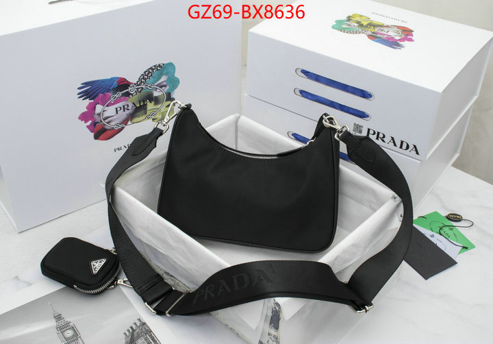 Prada Bags(4A)-Re-Edition 2005 china sale ID: BX8636 $: 69USD,