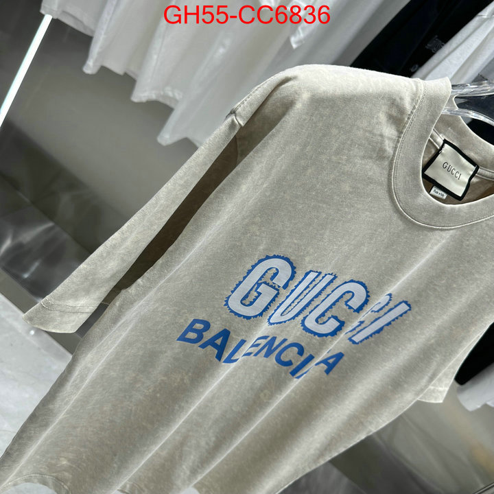 Clothing-Gucci top perfect fake ID: CC6836 $: 55USD