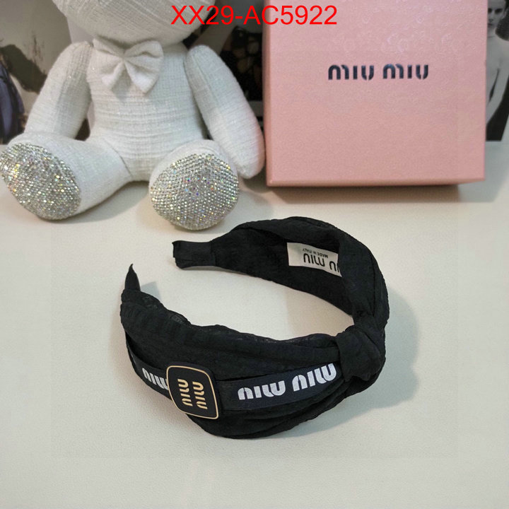 Hair band-MIU MIU luxury shop ID: AC5922 $: 29USD