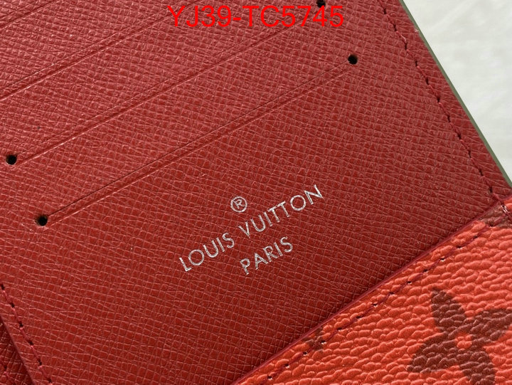 LV Bags(4A)-Wallet counter quality ID: TC5745 $: 39USD,