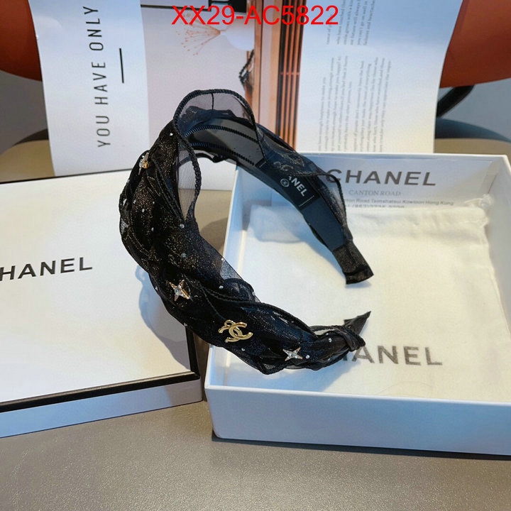 Hair band-Chanel knockoff highest quality ID: AC5822 $: 29USD