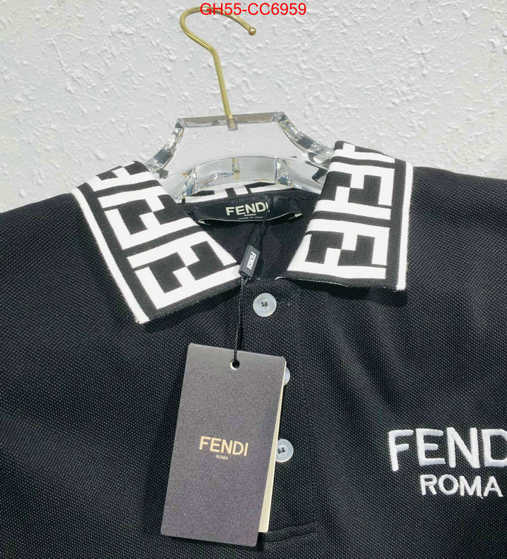 Clothing-Fendi best quality replica ID: CC6959 $: 55USD