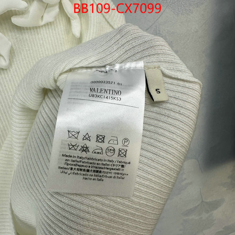 Clothing-Valentino replica 1:1 high quality ID: CX7099 $: 109USD