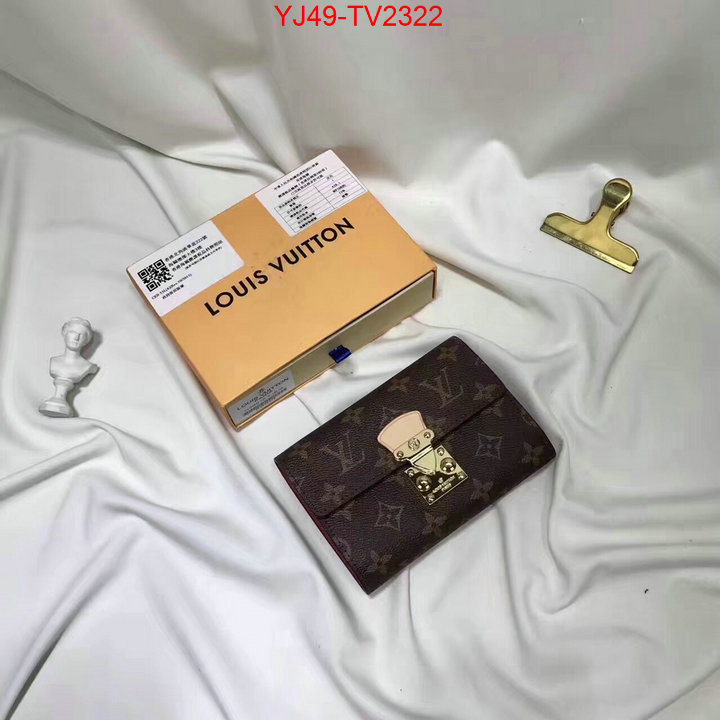 LV Bags(4A)-Wallet is it ok to buy ID: TV2322 $: 49USD