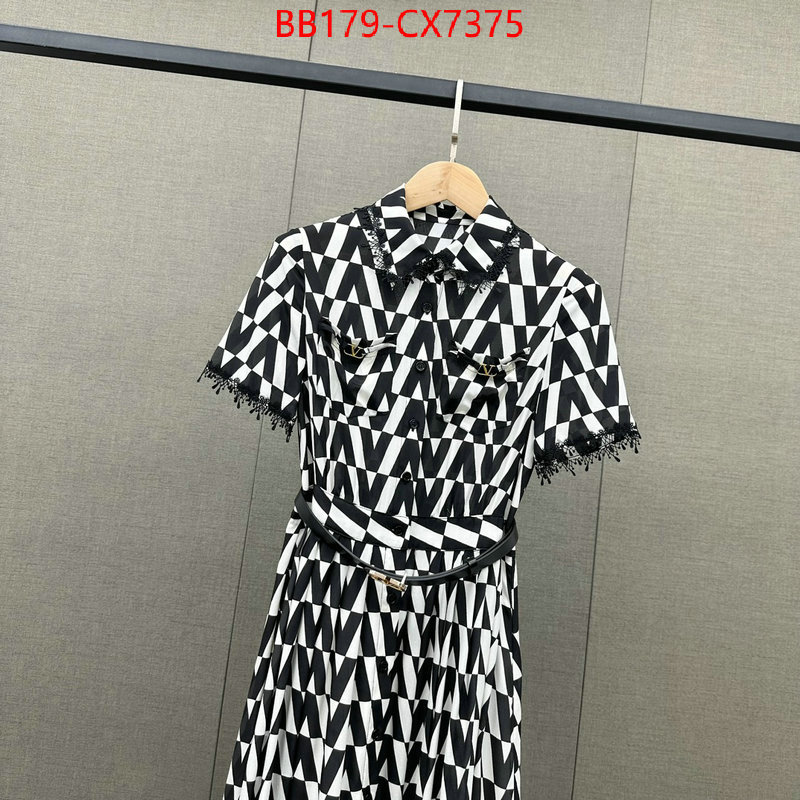 Clothing-Valentino shop designer replica ID: CX7375 $: 179USD