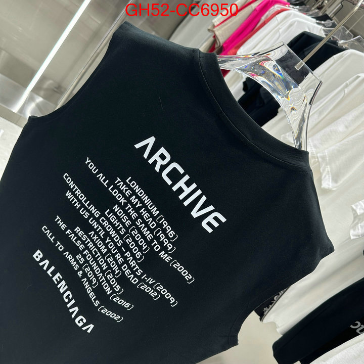 Clothing-Balenciaga designer high replica ID: CC6950 $: 52USD