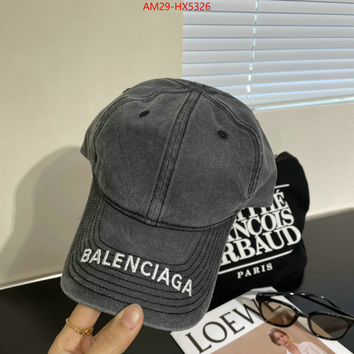 Cap(Hat)-Balenciaga aaaaa ID: HX5326 $: 29USD