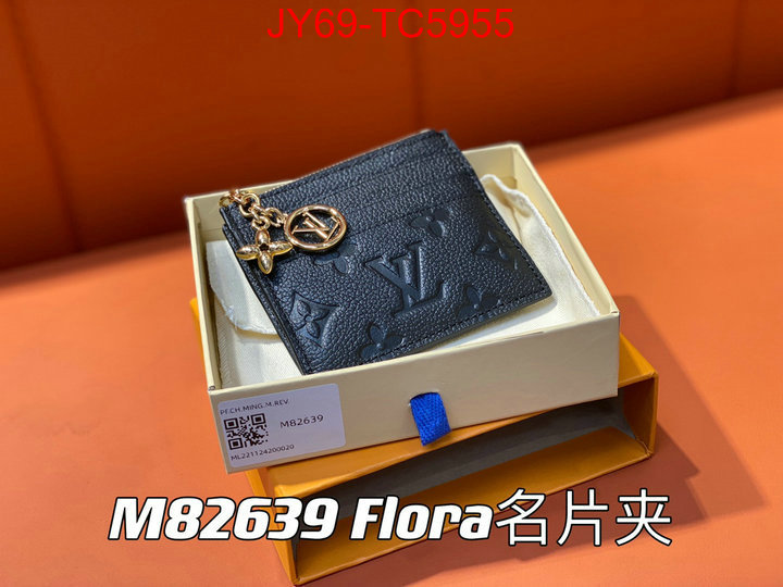 LV Bags(TOP)-Wallet luxury fashion replica designers ID: TC5955 $: 69USD,