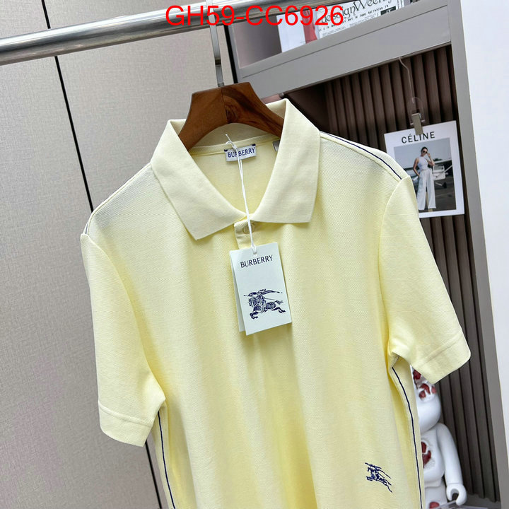 Clothing-Burberry what is top quality replica ID: CC6926 $: 59USD