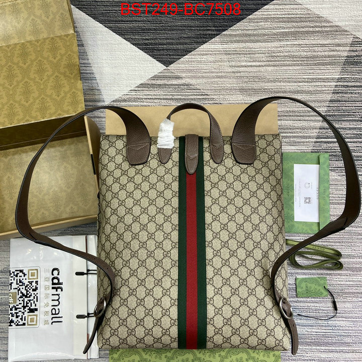 Gucci Bags(TOP)-Backpack- top fake designer ID: BC7508 $: 249USD,