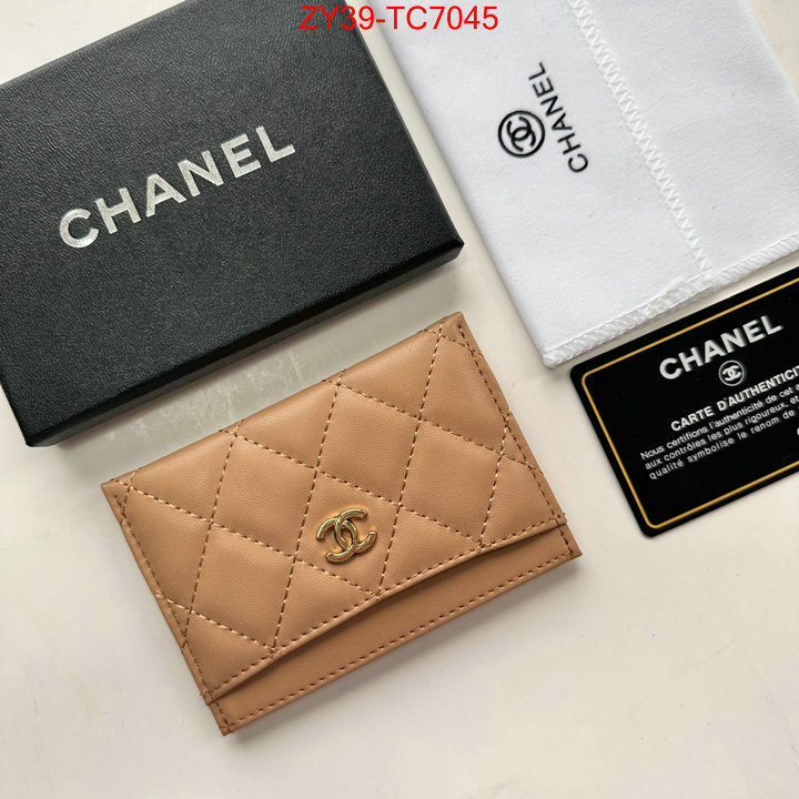 Chanel Bags(4A)-Wallet- top quality replica ID: TC7045 $: 39USD,