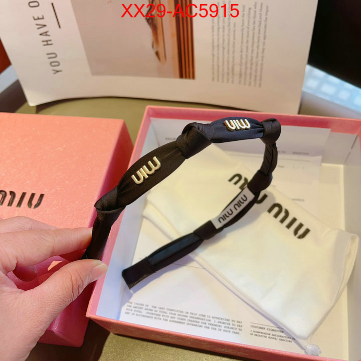 Hair band-MIU MIU replica designer ID: AC5915 $: 29USD