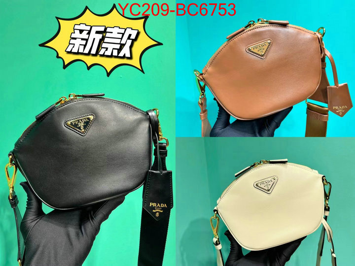 Prada Bags(TOP)-Crossbody- the highest quality fake ID: BC6753 $: 209USD,