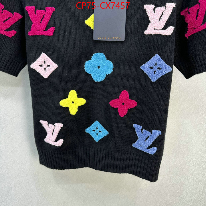 Clothing-LV designer 7 star replica ID: CX7457 $: 75USD