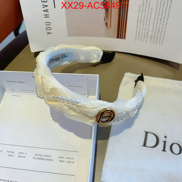 Hair band-Dior luxury 7 star replica ID: AC5849 $: 29USD