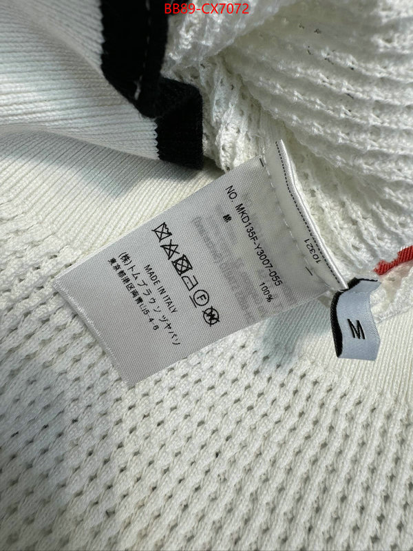 Clothing-Thom Browne for sale cheap now ID: CX7072 $: 89USD