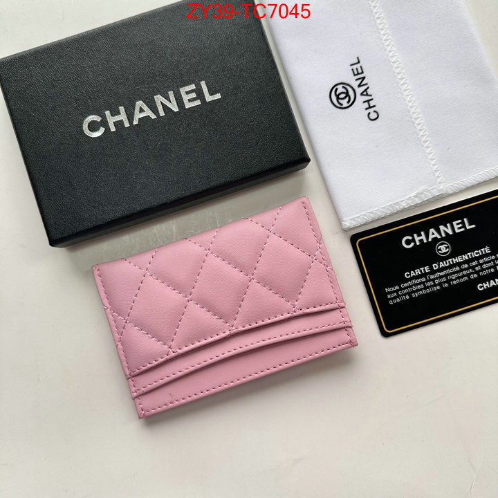 Chanel Bags(4A)-Wallet- top quality replica ID: TC7045 $: 39USD,