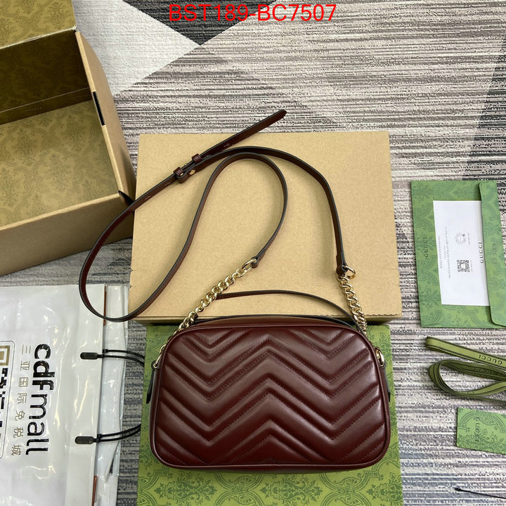 Gucci Bags(TOP)-Marmont what best designer replicas ID: BC7507 $: 189USD,