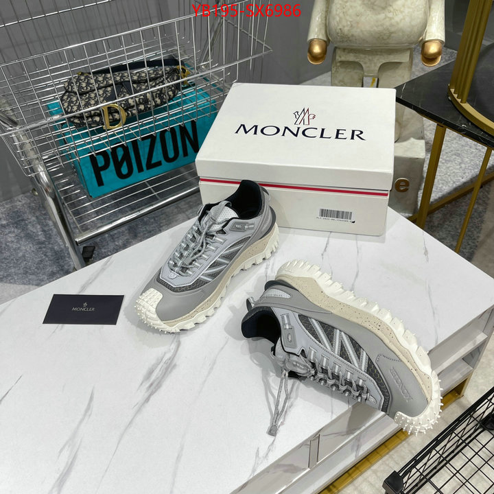 Men Shoes-Moncler buy luxury 2024 ID: SX6986 $: 195USD