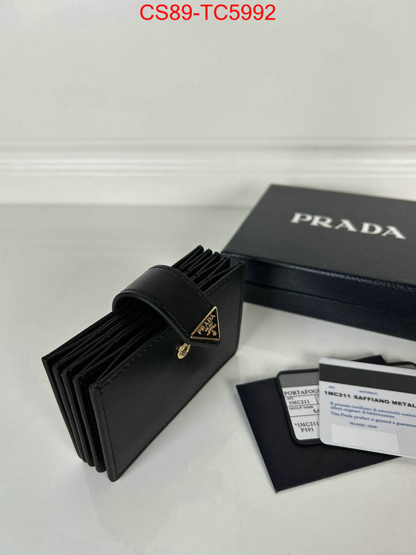 Prada Bags (TOP)-Wallet the best affordable ID: TC5992 $: 89USD,