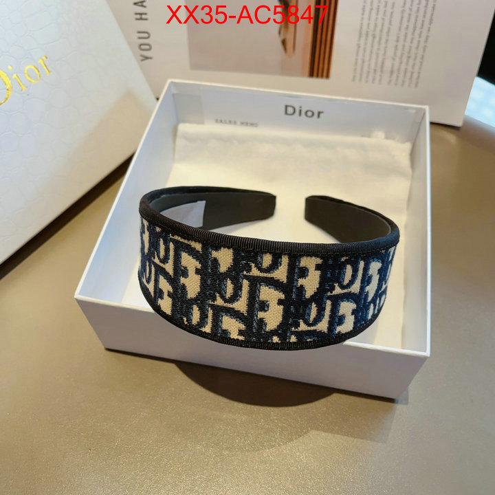 Hair band-Dior buy cheap replica ID: AC5847 $: 35USD