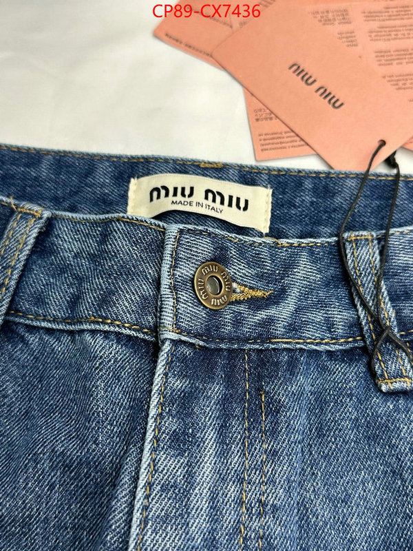 Clothing-MIU MIU designer high replica ID: CX7436 $: 89USD