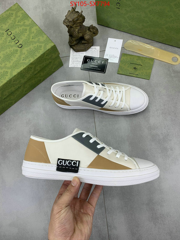 Men Shoes-Gucci best knockoff ID: SX7794 $: 105USD