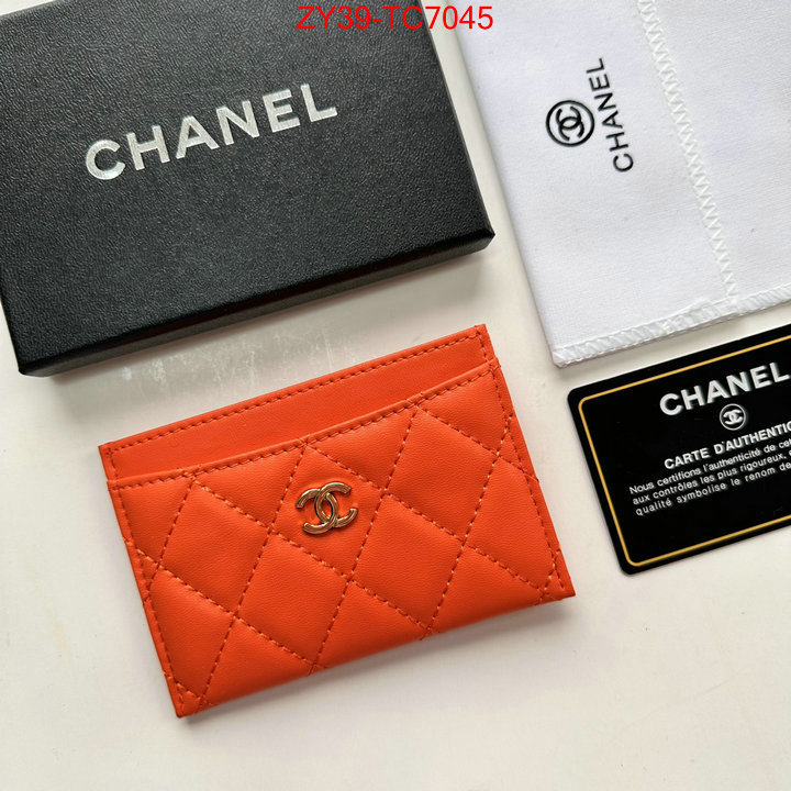 Chanel Bags(4A)-Wallet- top quality replica ID: TC7045 $: 39USD,