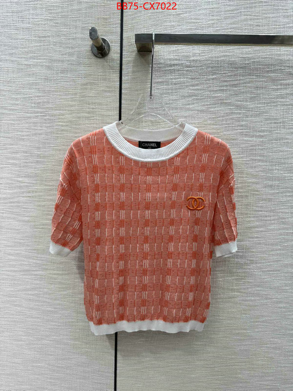 Clothing-Chanel same as original ID: CX7022 $: 75USD