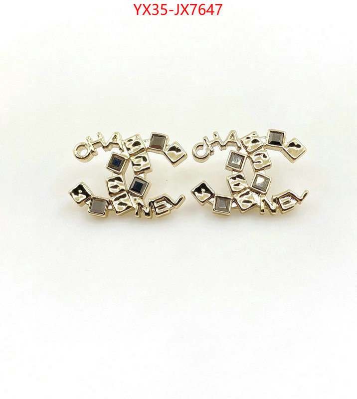 Jewelry-Chanel best quality replica ID: JX7647 $: 35USD