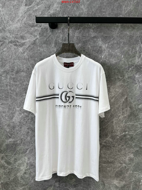 Clothing-Gucci where to buy fakes ID: CX7337 $: 69USD