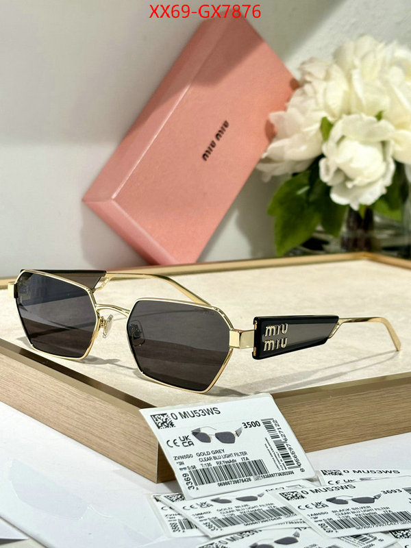 Glasses-Miu Miu best capucines replica ID: GX7876 $: 65USD