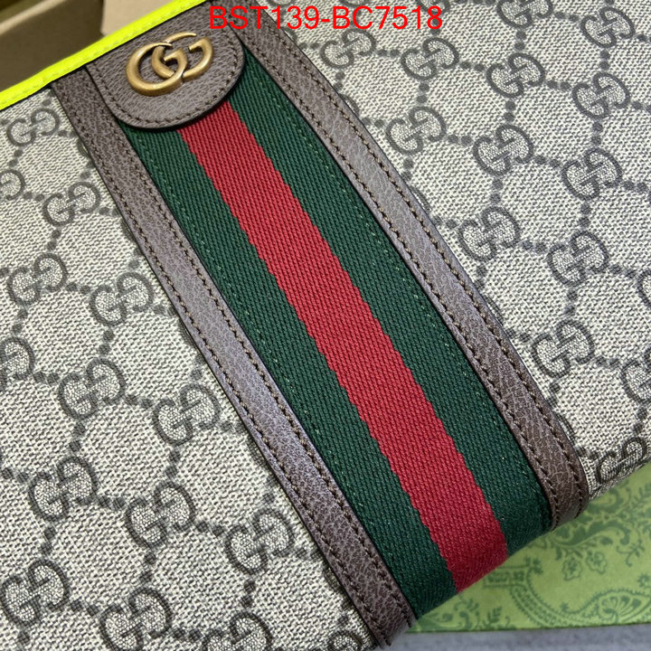 Gucci Bags(TOP)-Clutch- wholesale replica shop ID: BC7518 $: 139USD,