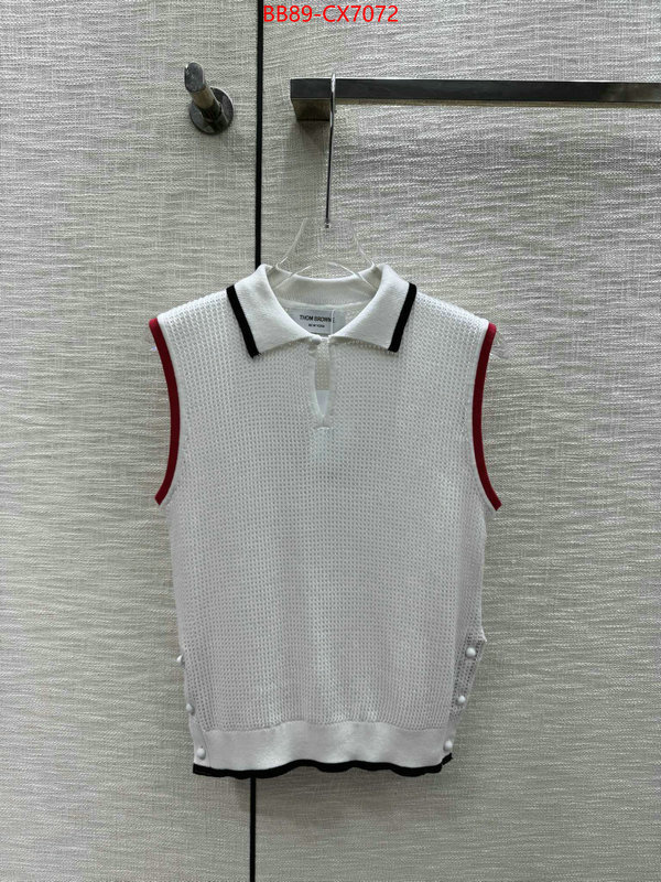 Clothing-Thom Browne for sale cheap now ID: CX7072 $: 89USD