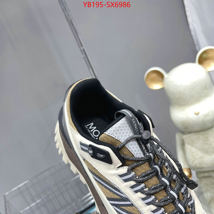 Men Shoes-Moncler buy luxury 2024 ID: SX6986 $: 195USD