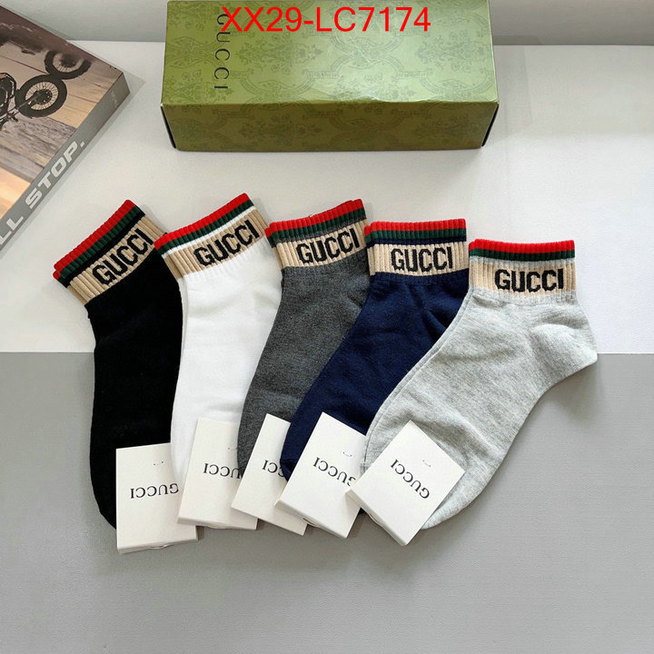 Sock-Gucci what is top quality replica ID: LC7174 $: 29USD