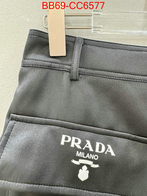 Clothing-Prada designer 1:1 replica ID: CC6577 $: 69USD