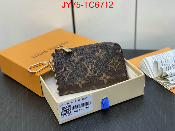 LV Bags(TOP)-Wallet replica aaaaa+ designer ID: TC6712 $: 75USD,