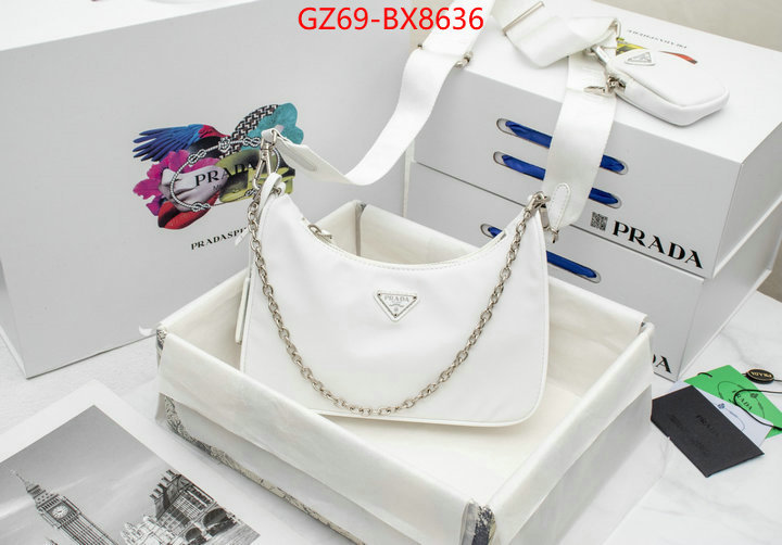 Prada Bags(4A)-Re-Edition 2005 china sale ID: BX8636 $: 69USD,