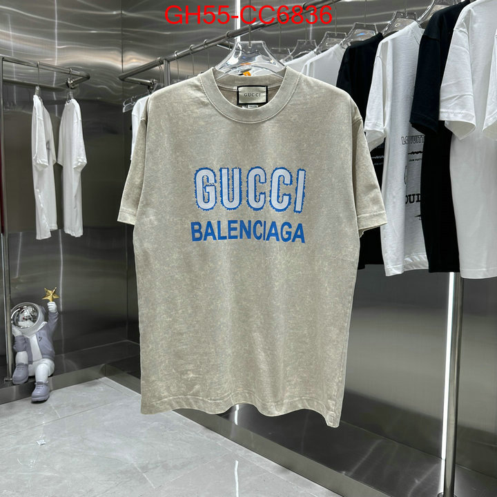 Clothing-Gucci top perfect fake ID: CC6836 $: 55USD