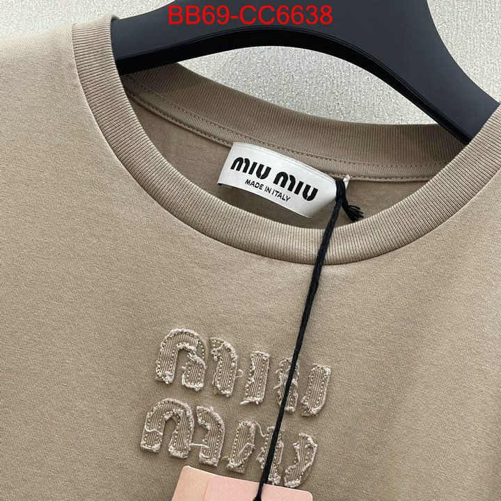 Clothing-MIU MIU designer replica ID: CC6638 $: 69USD