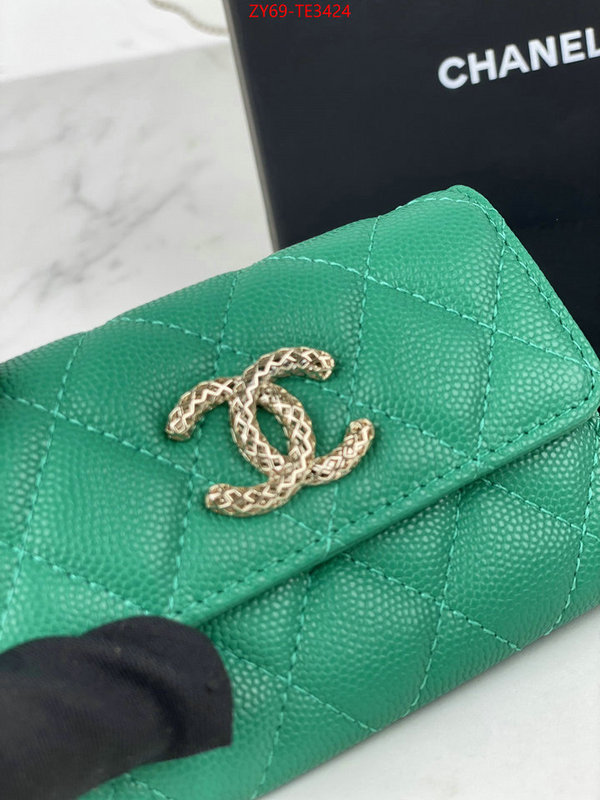 Chanel Bags(4A)-Wallet- designer fashion replica ID: TE3424 $: 69USD,