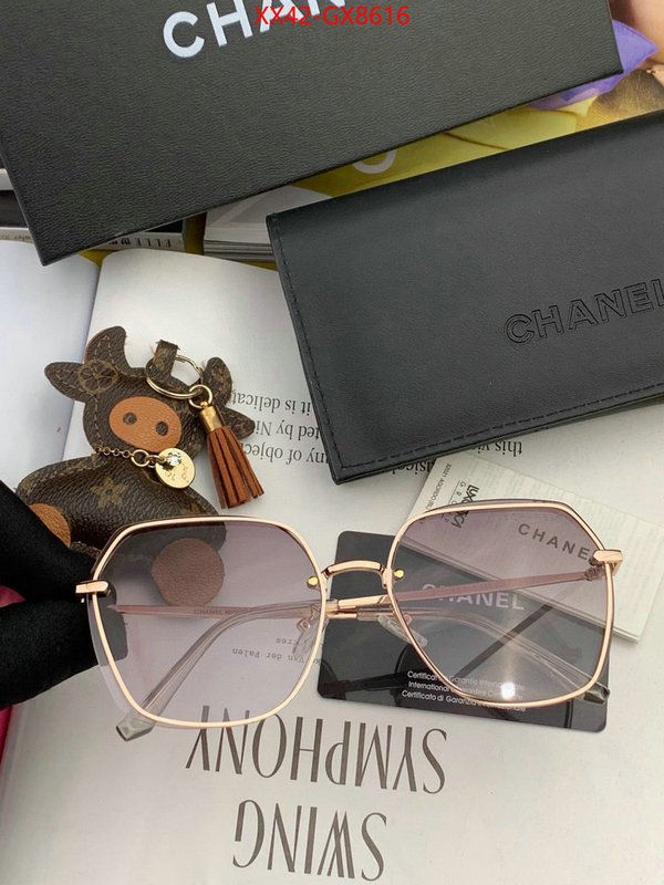 Glasses-Chanel wholesale china ID: GX8616 $: 42USD