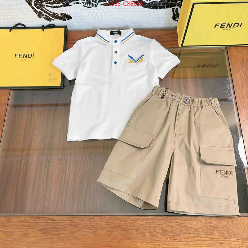 Kids clothing-Fendi fake high quality ID: CX6655 $: 85USD