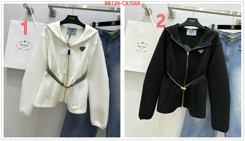 Clothing-Prada shop the best high authentic quality replica ID: CX7069 $: 139USD